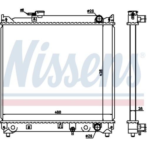 Radiateur refroidisseur moteur - radiateur,