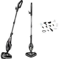 Nettoyeur Vapeur Balai Débit de Vapeur Réglable Réservoir Détergent