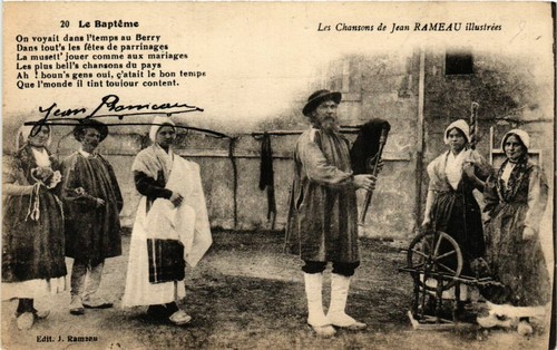 Cpa bapteme les - les, chansons