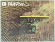 prospectus brochure End-wheel & press grain John Deere tractor traktor prospekt