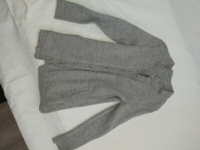 Veste femme gris taille 40 tricoté main