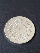 Pièce Commémorative 100 Ans De Mercedes 1886-1986 Argent 