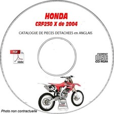 CRF 250X 2004 Catalogue Pieces CDROM HONDA Anglais Expédition - --, Support - C