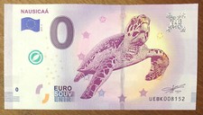 2019 NAUSICAÀ TORTUE + TAMPON BILLET 0 EURO SOUVENIR BANKNOTE BANCONOTA MONEY