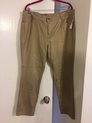 Womens gold pants - size, new