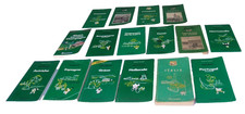 Lot de 16 anciens guides de tourisme verts MICHELIN-
