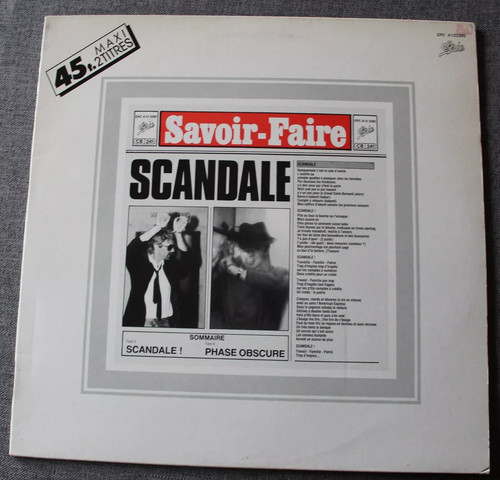 Savoir faire scandale - scandale, phase