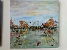 Tableau abstrait acrylique sur