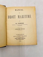 MANUEL DE DROIT MARITIME PAR