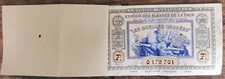 Carnet complet 10 billets de loterie nationale 1940 7e tr - Gueules Cassées 1/10