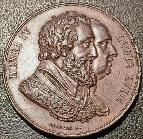 Médaille louis xviii - -,