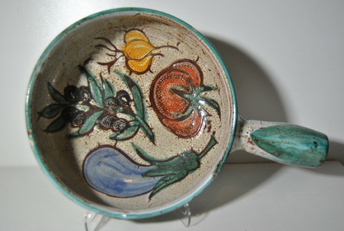 Plat caquelon faience