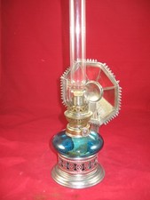Lampe à pétrole bleue réflecteur
