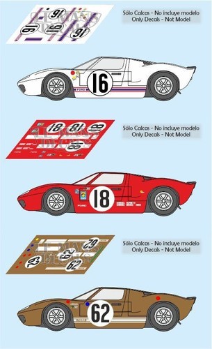 Stickers ford gt40 mans - stickers,
