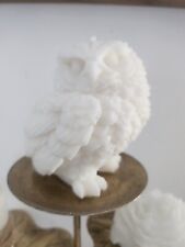 bougie hiboux artisanal cire de colza 100%naturel création fait main 