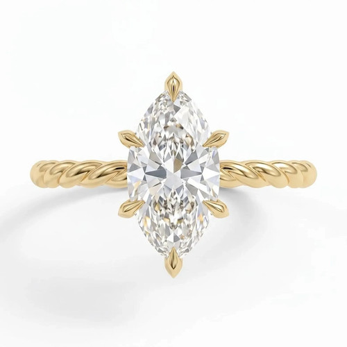 Bague solitaire marquise - bague,