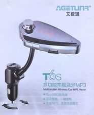 kit mains libres bluetooth voiture - Lecteur MP3 / USB / Carte Micro SD - NEUF