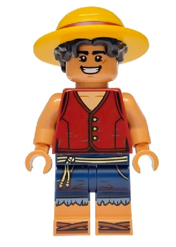 Lego minifig one piece monkey - one,