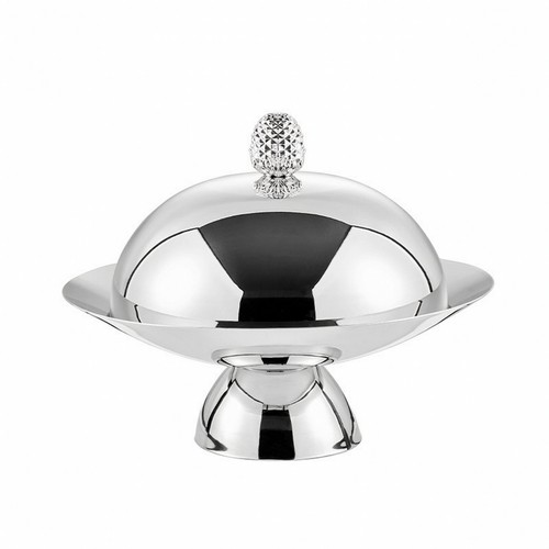Plat sur pied avec - pied, cloche