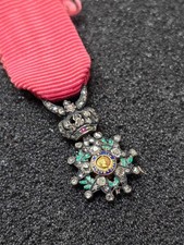 CHEVALIER LEGION HONNEUR SECOND EMPIRE EN PIERRE MODELE GRAND LUXE 13*21MM
