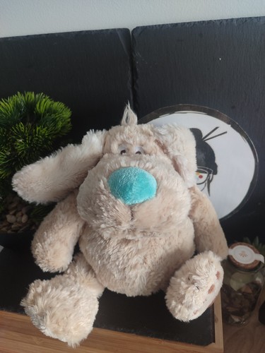 Doudou chien beige - , bleu