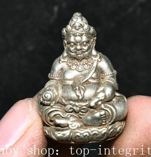 1.4'' Bronze Bouddhisme Jaune