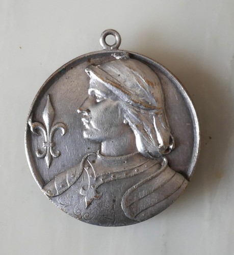 Medaille metal patine - medaille,