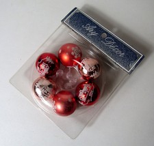 6 boules de noel vintage