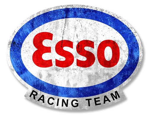 Esso racing team sticker - racing,