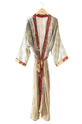 Robe chambre soie - robe, en
