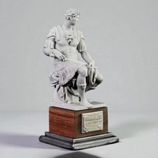 Statue romaine en résine – Sculpture décorative Empire antique sur Socle