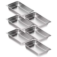 6 Plats réchauds buffet inox