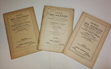 Edition 3 vol Solfège des solfèges (1910) - soprano / Henry Lemoine & G.Carulli