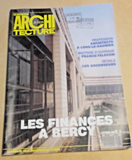 REVUE ARCHITECTURE LE MONITEUR AMC. LES FINANCES DE BERCY.  N° 5. Octobre 1989