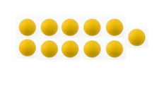 11 balles jaunes type COMPÉTITION babyfoot