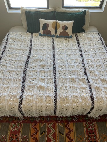 Moroccan blanket handira - moroccan,