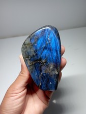 245g  BLOC A POSER LABRADORITE Madagascar Massage Lithothérapie pierre 