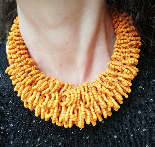 Collier ancien africain - collier,