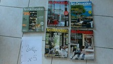 2014-lot 5 magazines-"art et & décoration" la revue de la maison-french DECO!