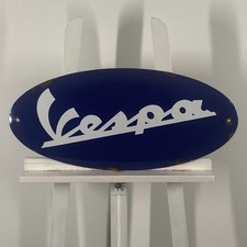 Plaque émaillée Piaggio Vespa - 63x29cm (24.8x11.4") - Belle et rare...