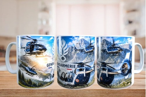 Mug hélicoptère gendarmerie