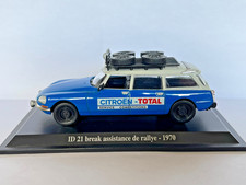 VOITURE CITROEN ID21 BREAK ASSISTANCE DE RALLYE 1970 1/43 NOREV ATLAS SUR SOCLE