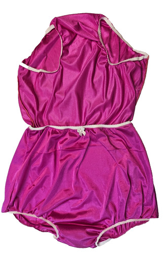 Fuchsia pink nylon tricot - nylon,