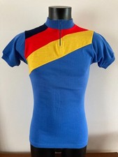 Ancien Maillot Cycliste "AU TOUR DE FRANCE" 1960/70's Vintage Cycling Jersey