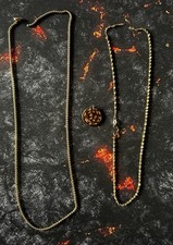 DEUX CHAÎNES PLAQUÉ OR