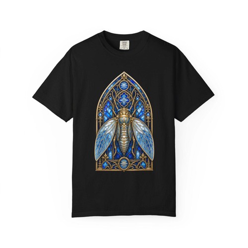 Cathedral cicada stained glass - cathedral,