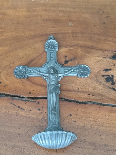 Ancien crucifix métal - ancien,
