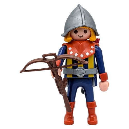 Playmobil figurine archer bleu