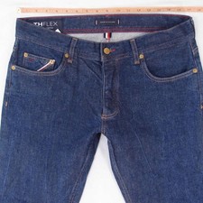 Hommes Tommy Hilfiger DENTON Regular Straight Élasthanne Bleu Jeans W34 L32
