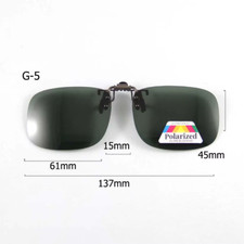Can up Lunettes De Soleil Polarisées Clip-On 5 Tailles Pont En Métal Clip Sur Lu